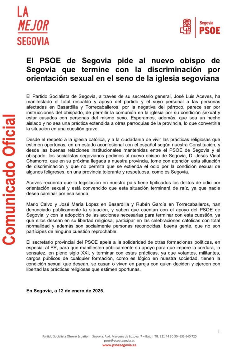 PSOE segovia